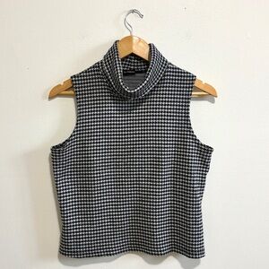 vintage tweed tank turtleneck